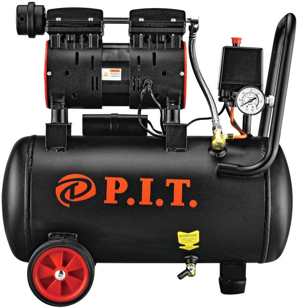 Компрессор P.I.T. PAC24-C1 черный/красный
