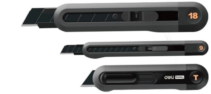 Набор ножей строительных Deli HT4003 Black