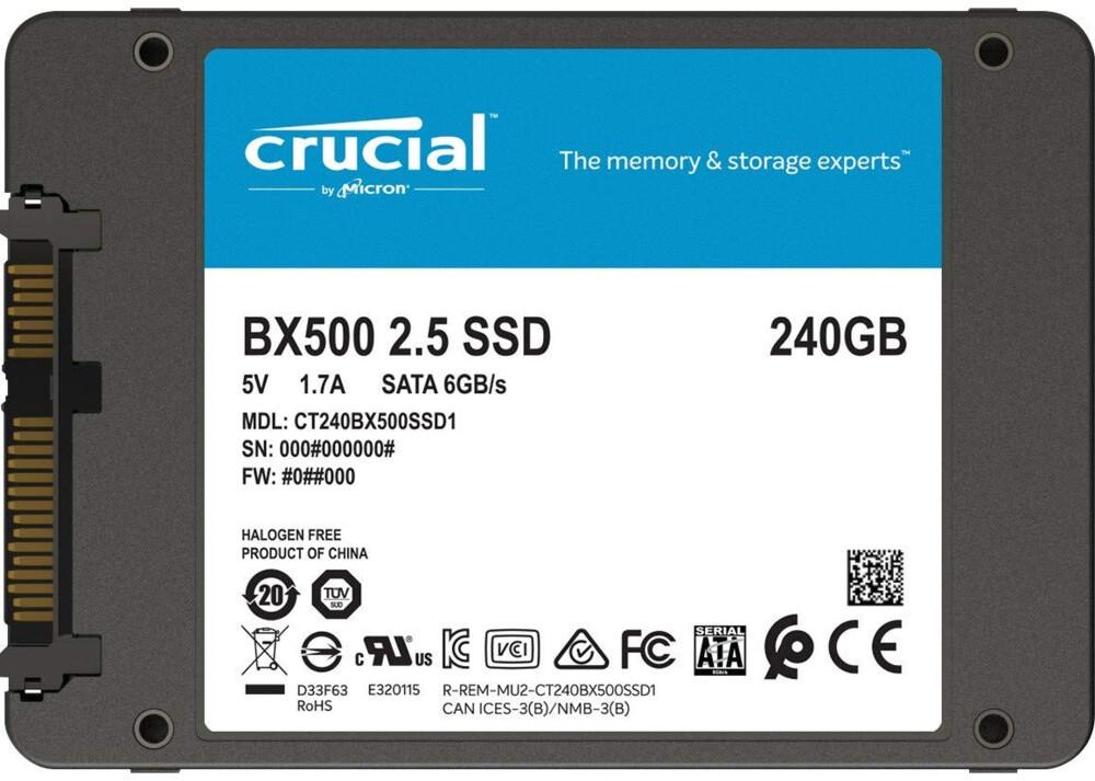 SSD диск Crucial BX500 240GB (CT240BX500SSD1)