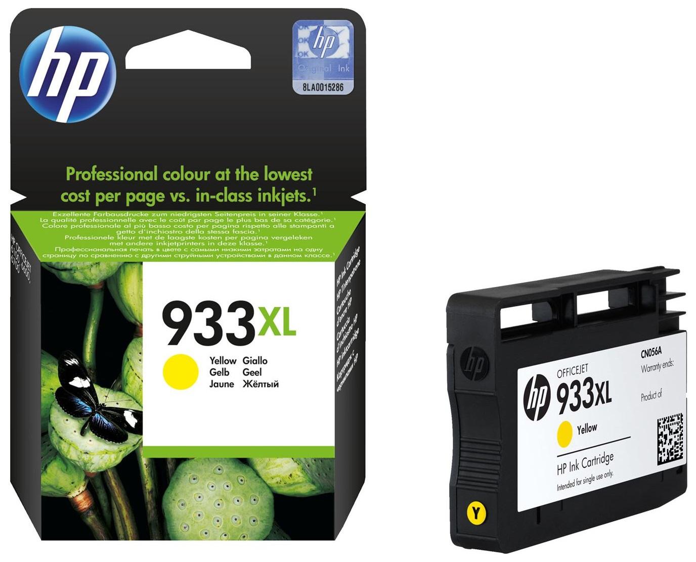 Картридж HP 933XL желтый (CN056AE)