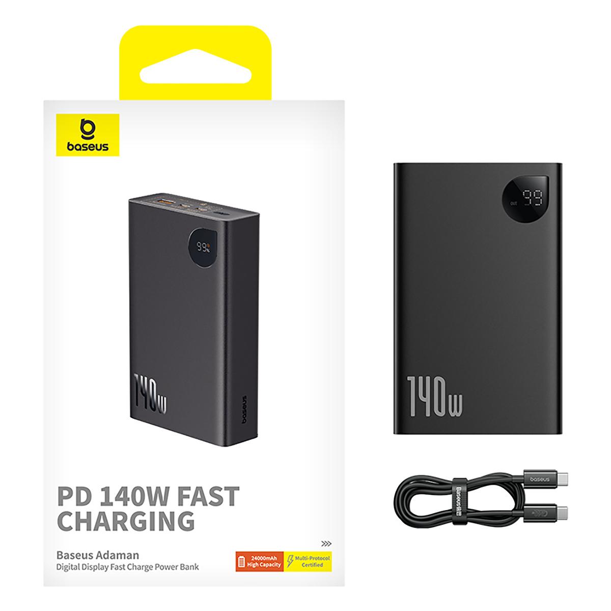 Портативное зарядное устройство Baseus PPADM140 Adaman Cluster Black (P10021508113-00)
