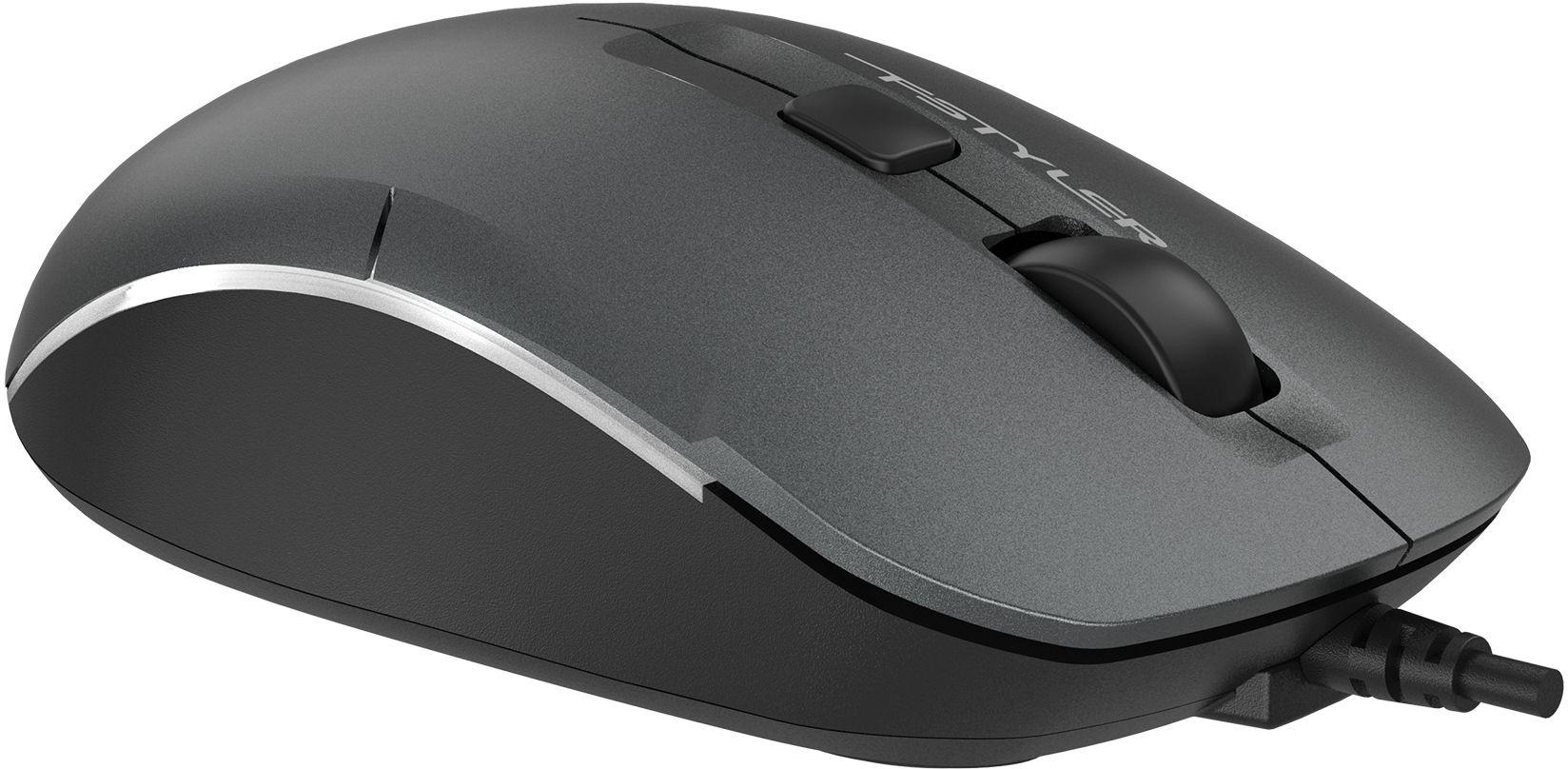 Мышь A4Tech Fstyler FM26 серый/черный/Smoky Grey