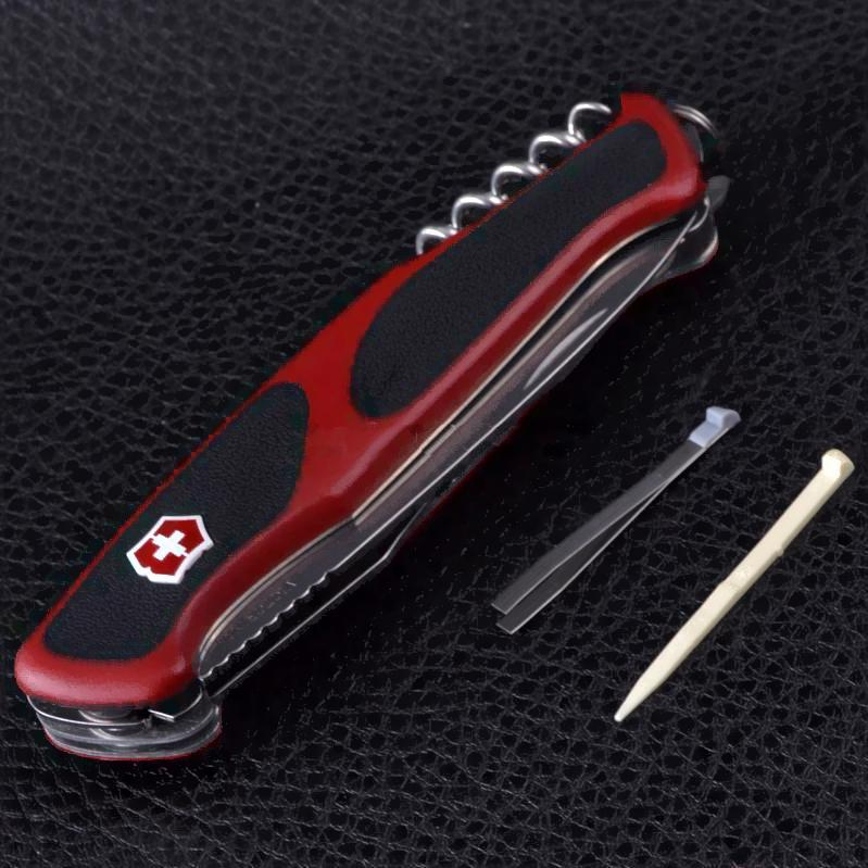 Туристический нож Victorinox RangerGrip 55 красный/черный (0.9563.C)