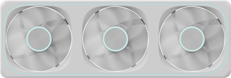 Вентилятор для корпуса Formula V Line Air Fusion 3 Wh ARGB белый