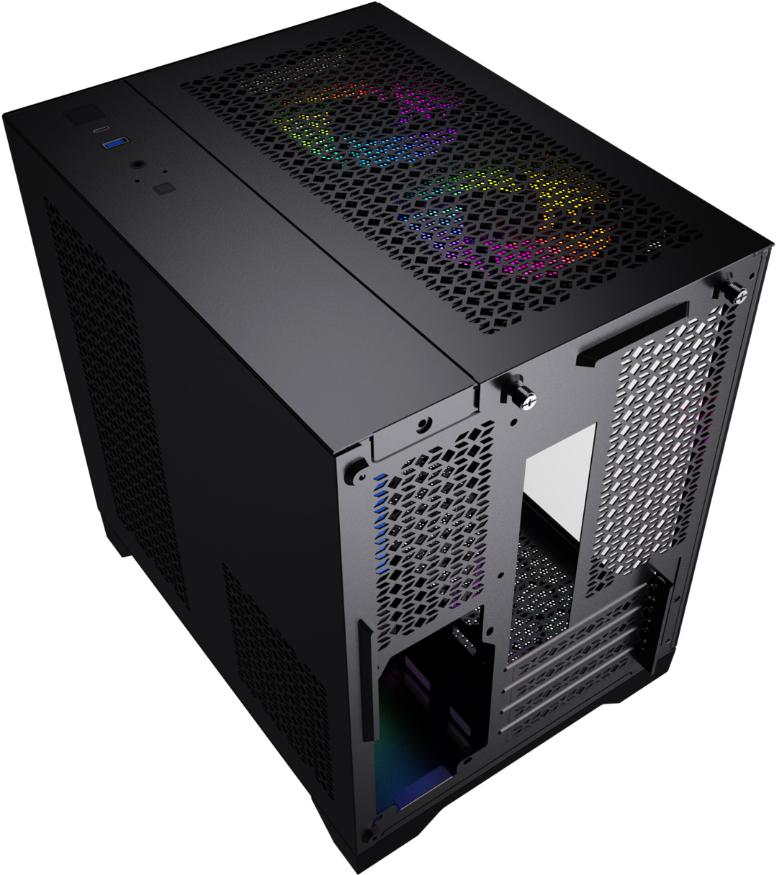 Корпус Powercase Vision Micro черный (CVBM-L4)