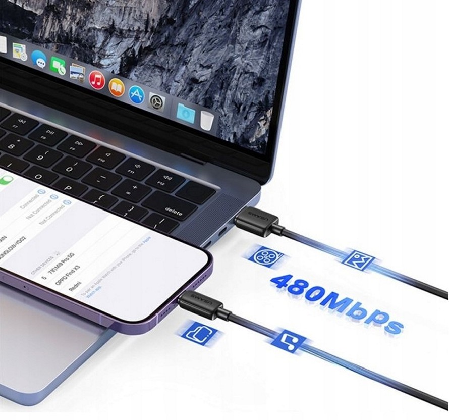 Кабель Usams US-SJ694 2м White (SJ694USB02)