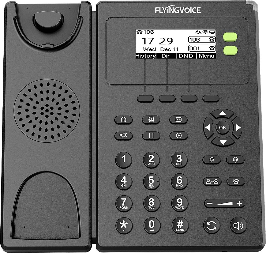 IP-телефон Flying Voice FIP-10 черный