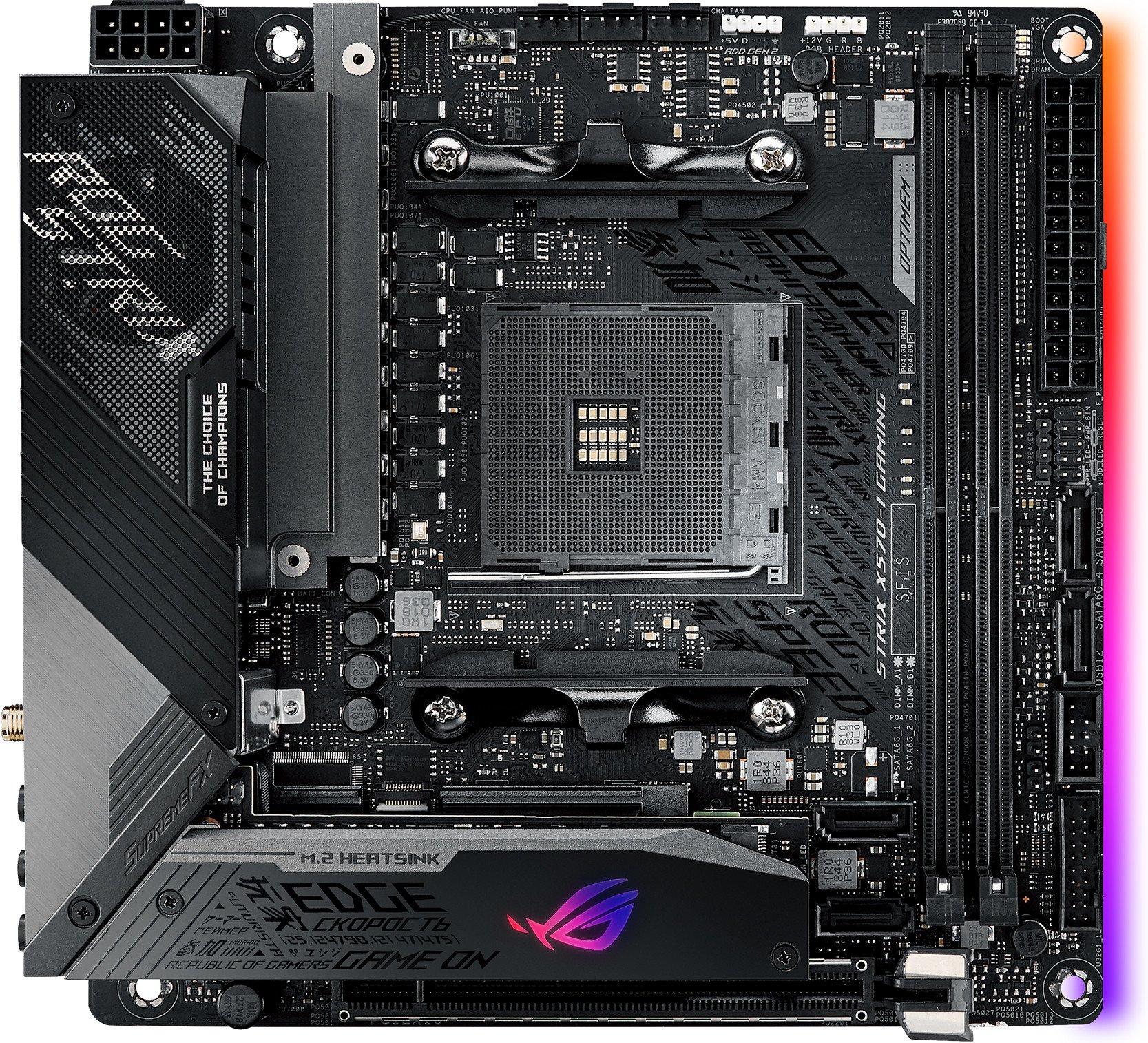 Материнская плата ASUS Rog Strix X570-I Gaming DDR4