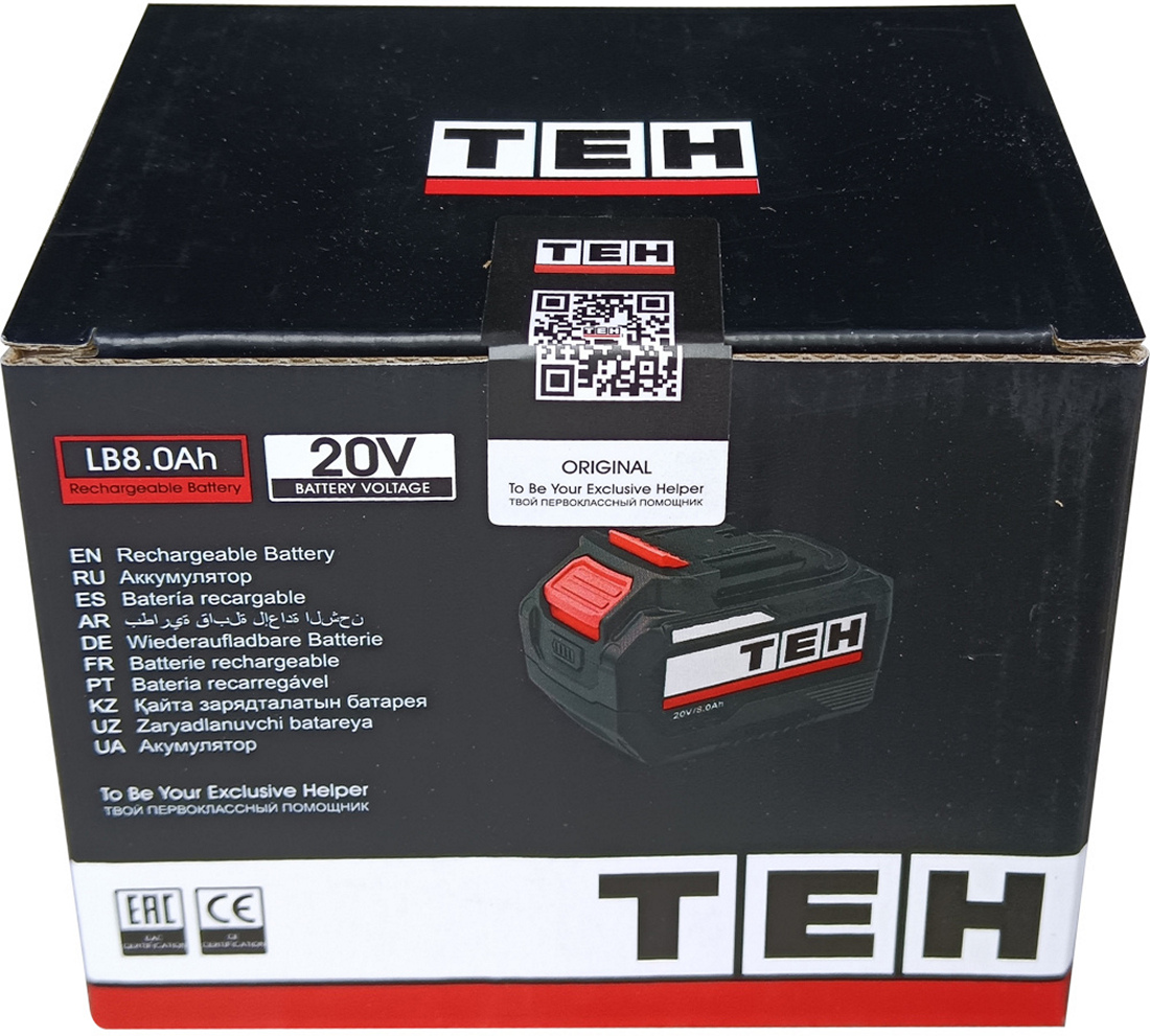 Аккумулятор для инструмента TEH LB8.0Ah 20V 10C