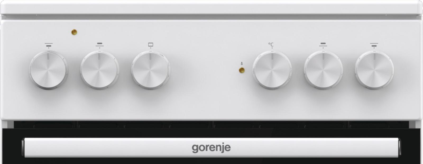 Кухонная плита Gorenje GEC5A41WG белый/черный