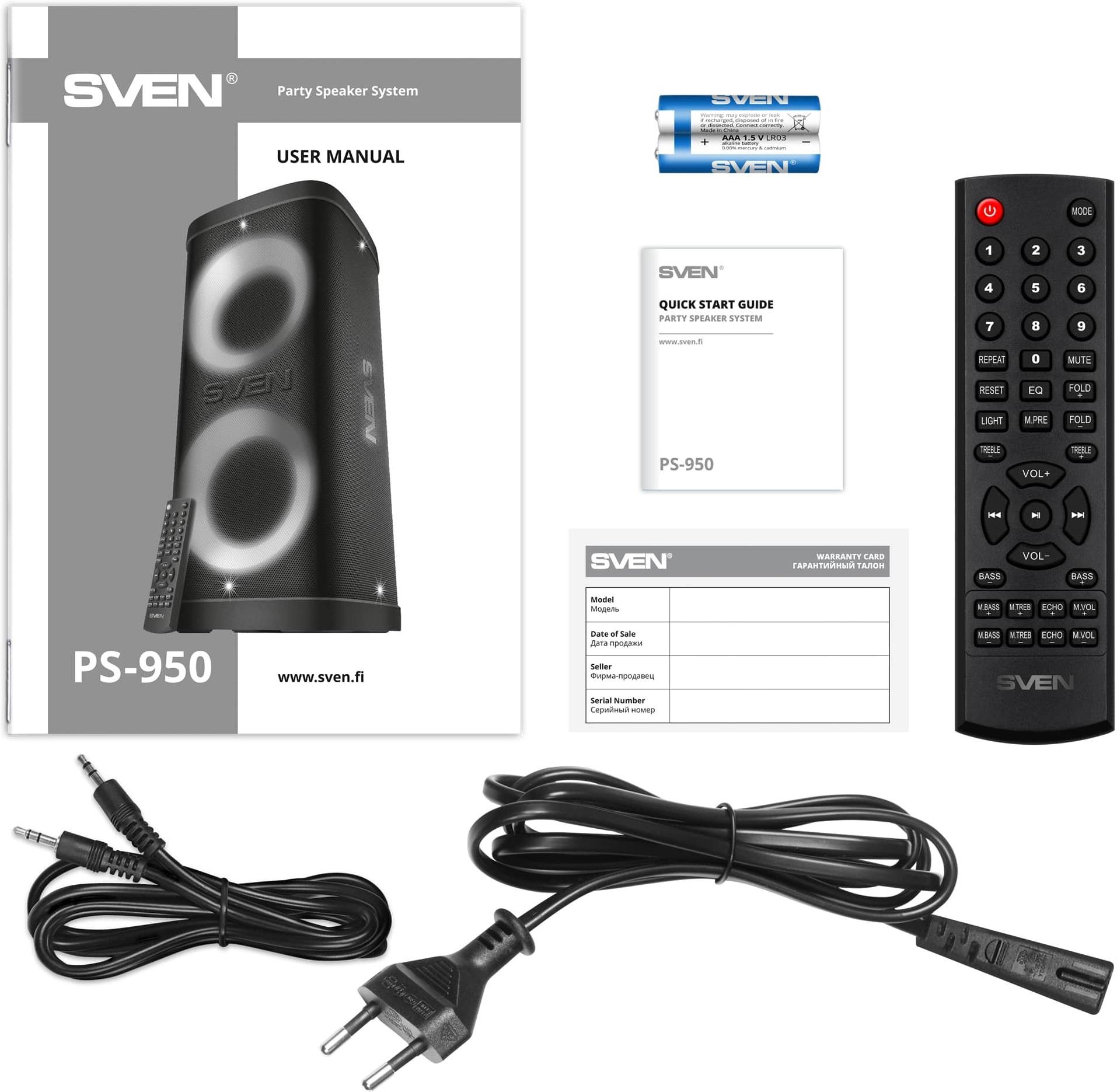 Колонка для вечеринок Sven PS-950 (SV-022396)