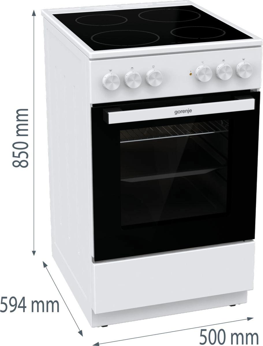 Кухонная плита Gorenje GEC5A12WG-B белый