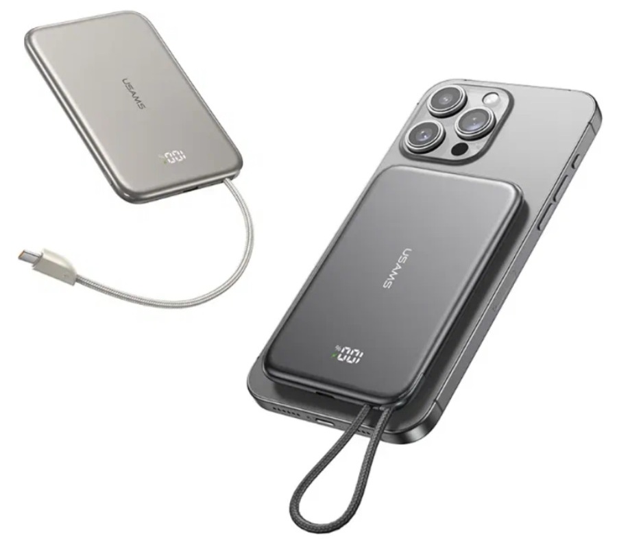 Портативное зарядное устройство Usams CD227 Titanium (5KCD22702)