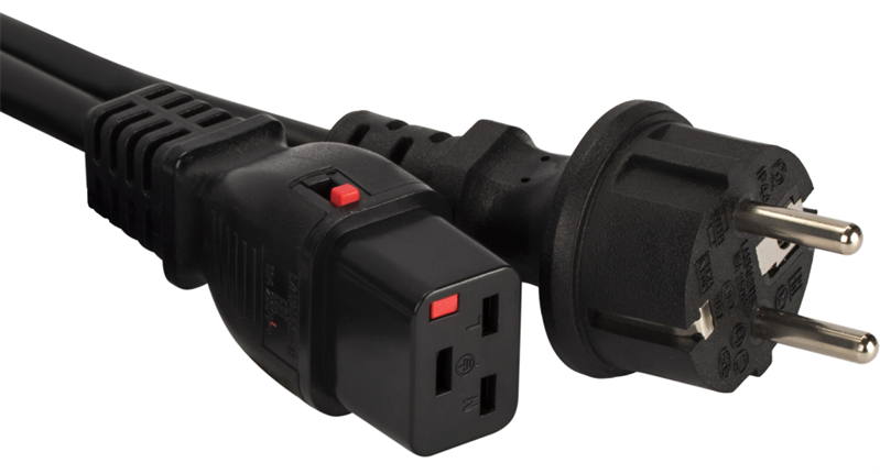 Шнур питания Lanmaster LAN-PP19L/SH-3.0-BK черный