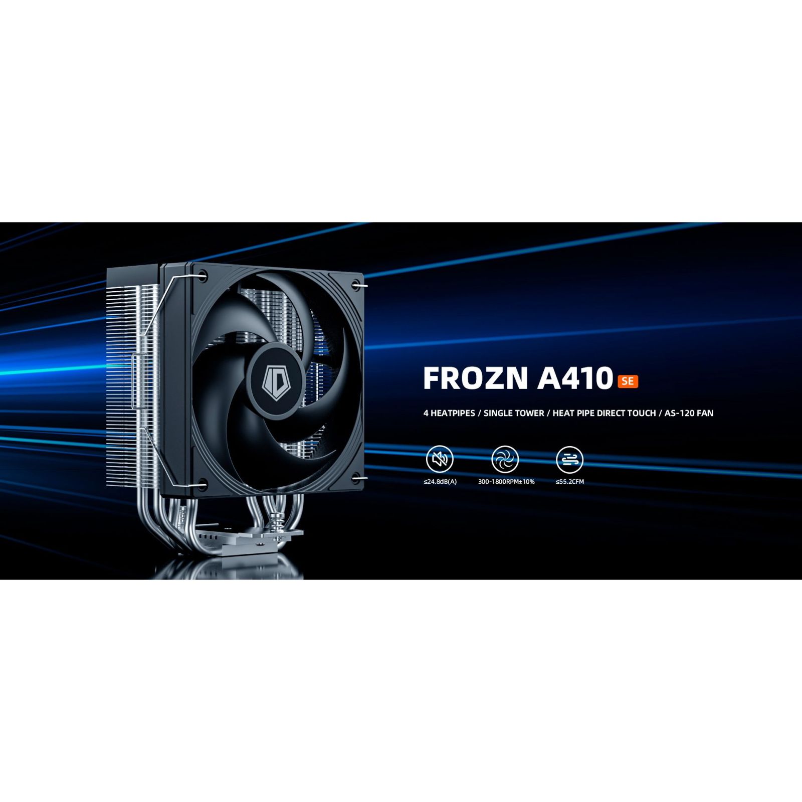 Кулер для процессора ID-Cooling FROZN A410 SE ARGB Black