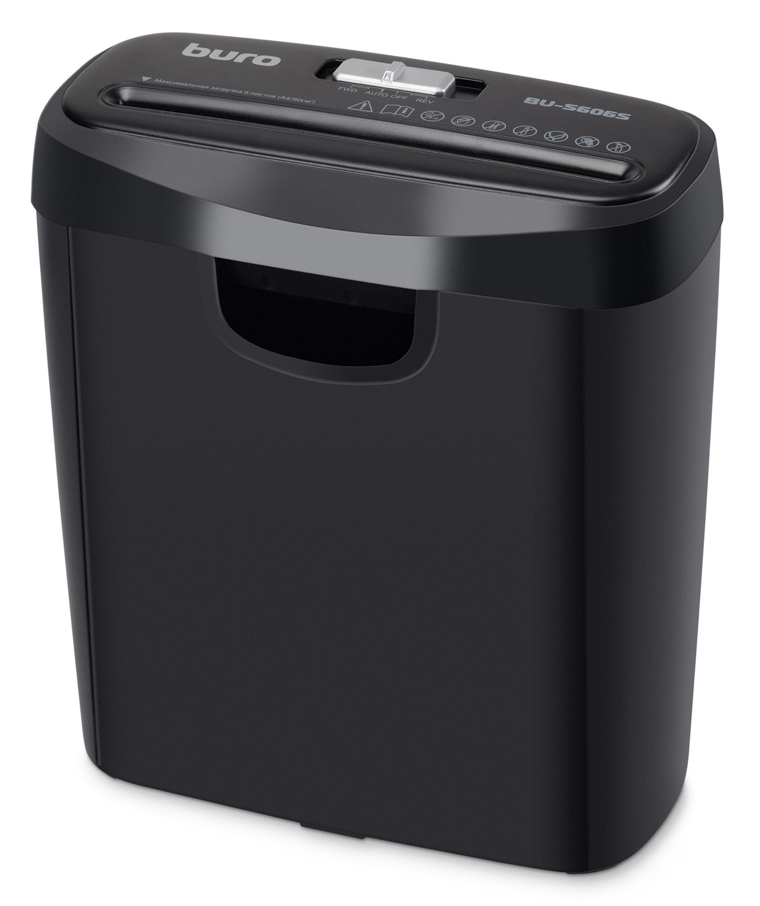 Шредер Buro Home BU-S606S черный