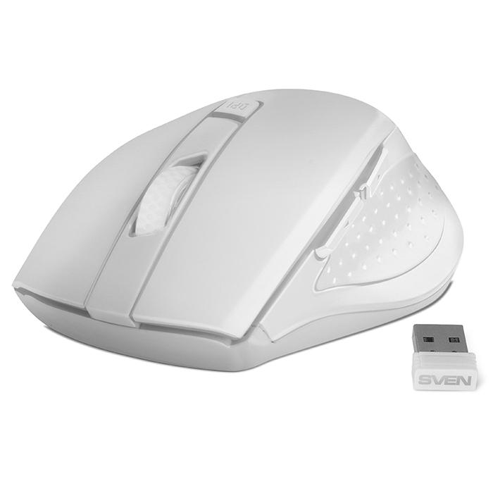 Мышь Sven RX-425W USB белый (SV-014469)