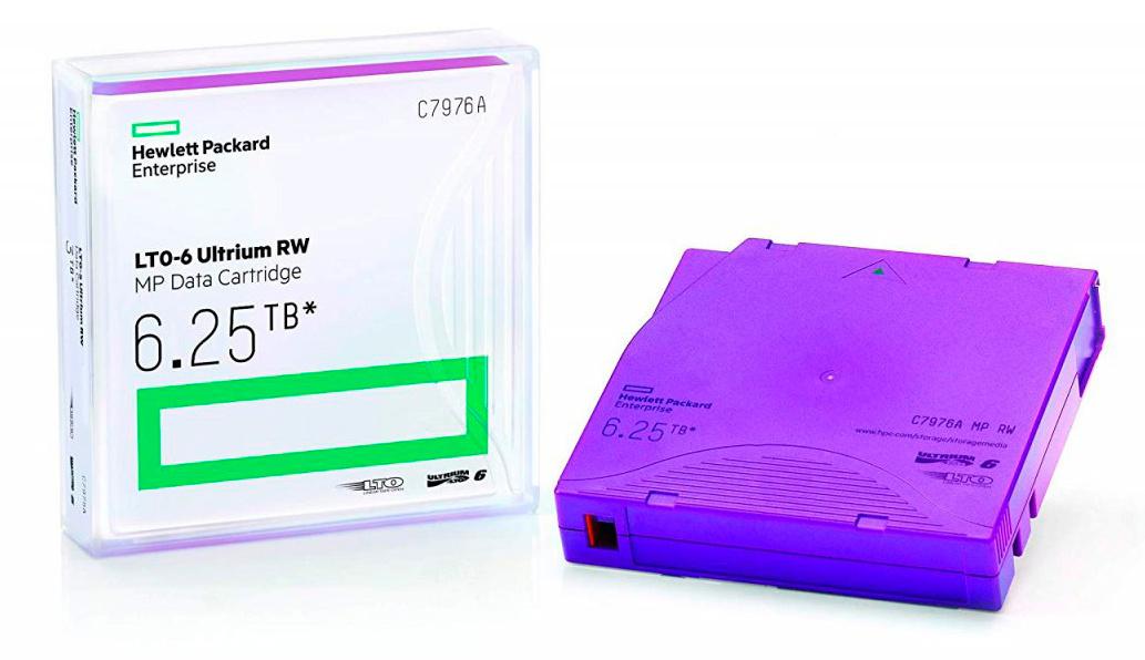 Ленточный носитель HPE Ultrium LTO6 6,25TB (C7976A)
