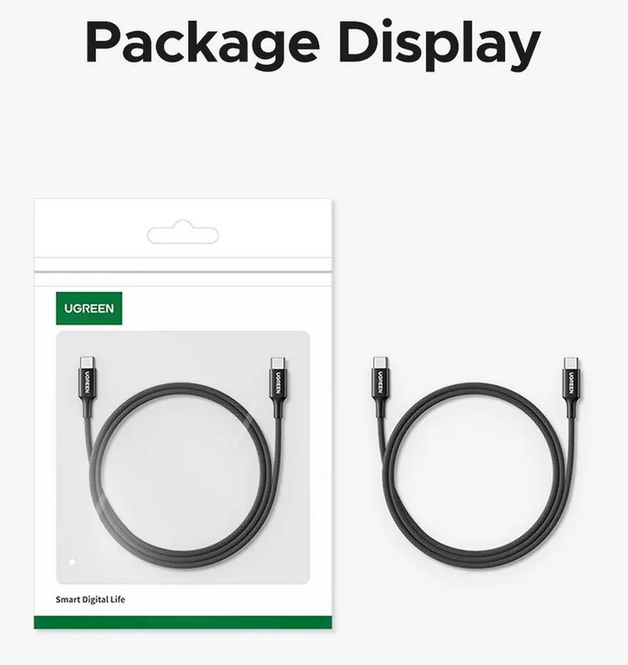 Кабель Ugreen L502 2м черный (65250)