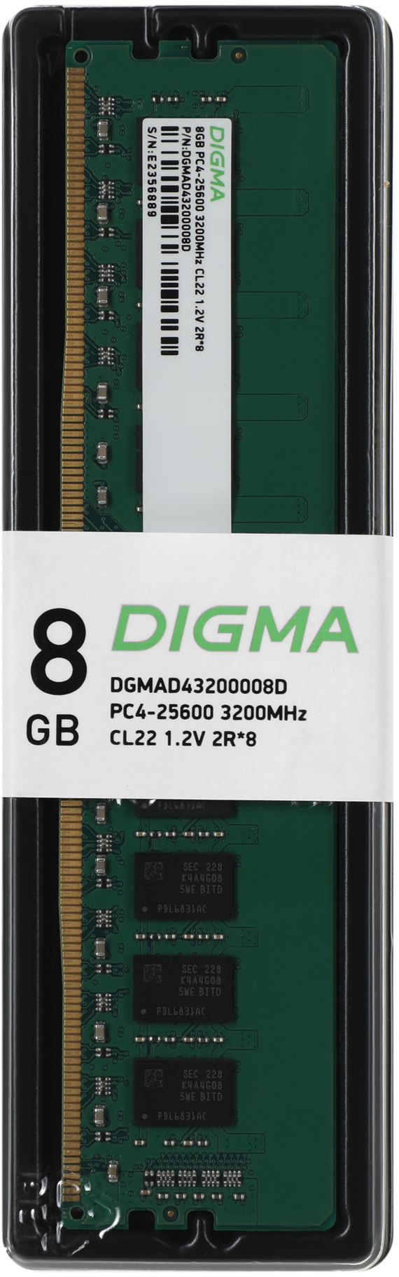 Оперативная память Digma DDR4 8Gb (DGMAD43200008D)