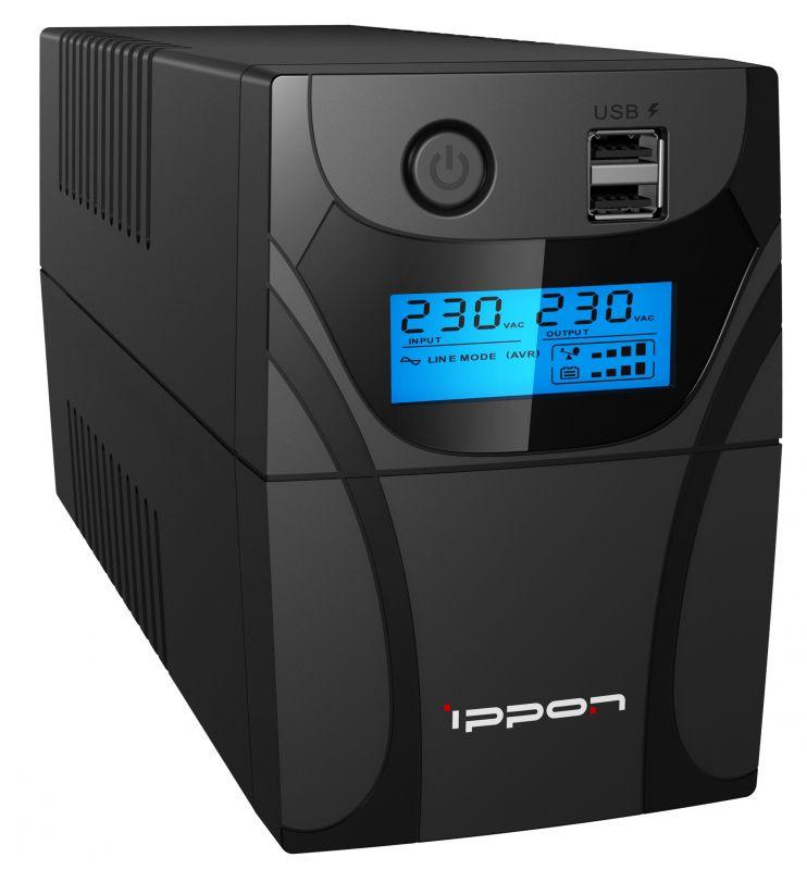 Источник бесперебойного питания Ippon Back Power Pro II Euro 650 360 Вт 650 ВА черный (1005511)