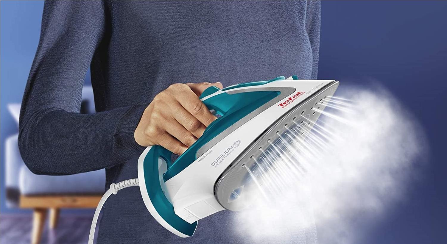 Утюг Tefal FV5718E0 белый/бирюзовый