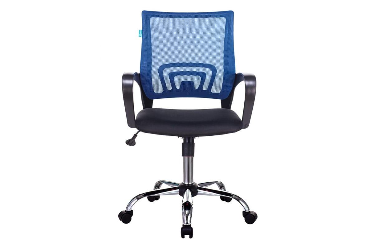 Офисное кресло Бюрократ CH-695NSL синий TW-05 черный TW-11 хром (CH-695N/SL/BL/TW-11)