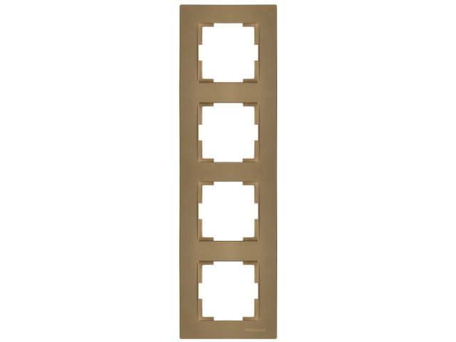 Рамка 4-ая вертикальная золотая, RITA, MUTLUSAN