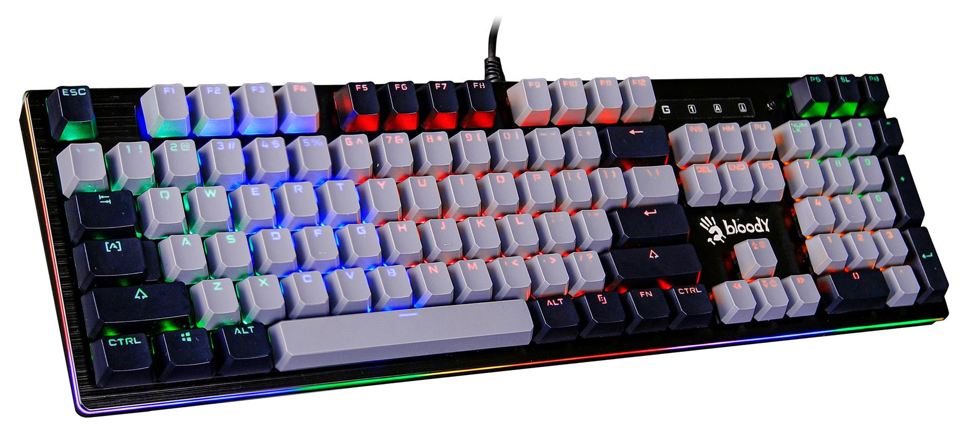 Клавиатура A4Tech Bloody B828N черный/серый