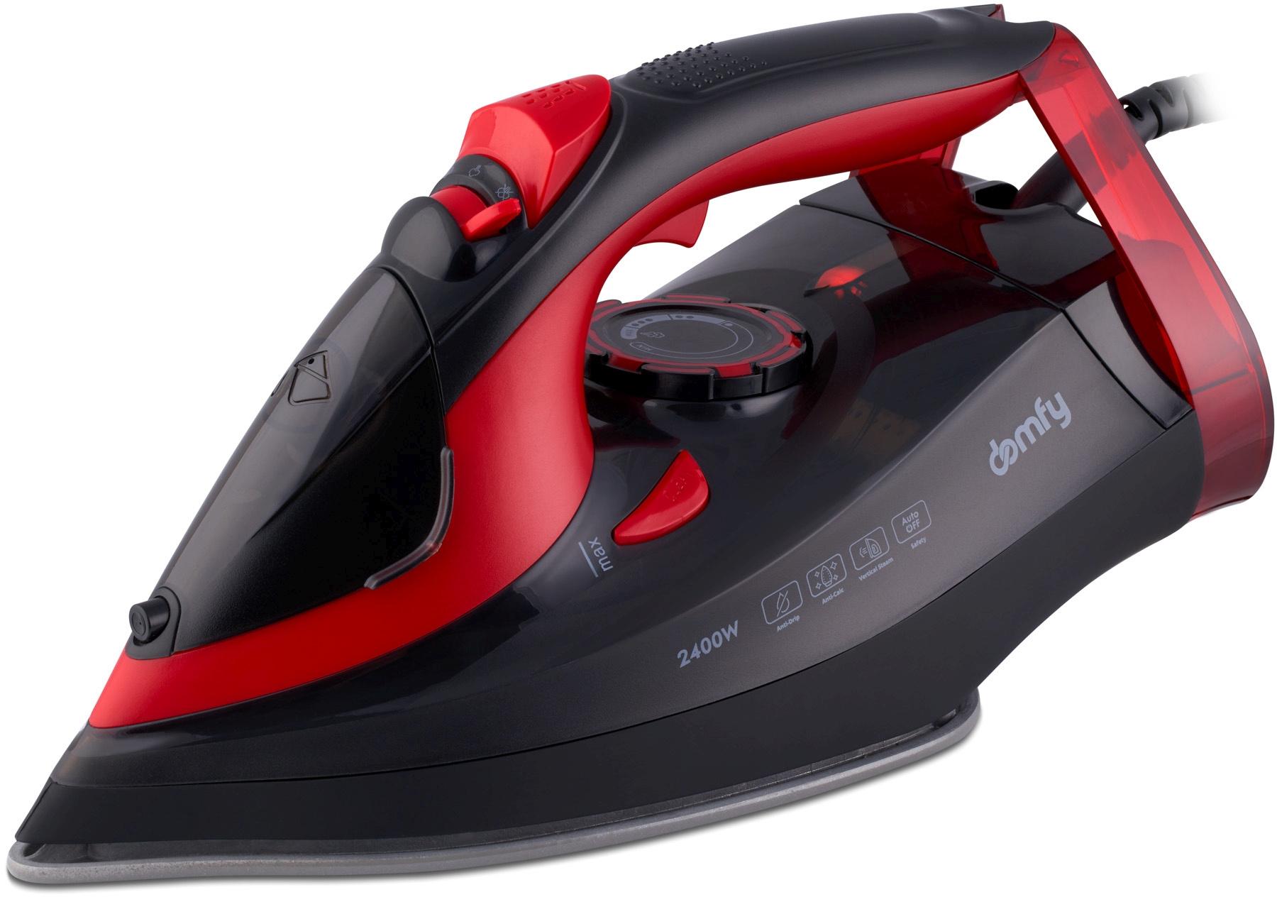 Утюг Domfy DSC-EI502 черный/красный