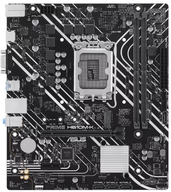Материнская плата ASUS Prime H610M-K (90MB1GA0-M0EAY0)