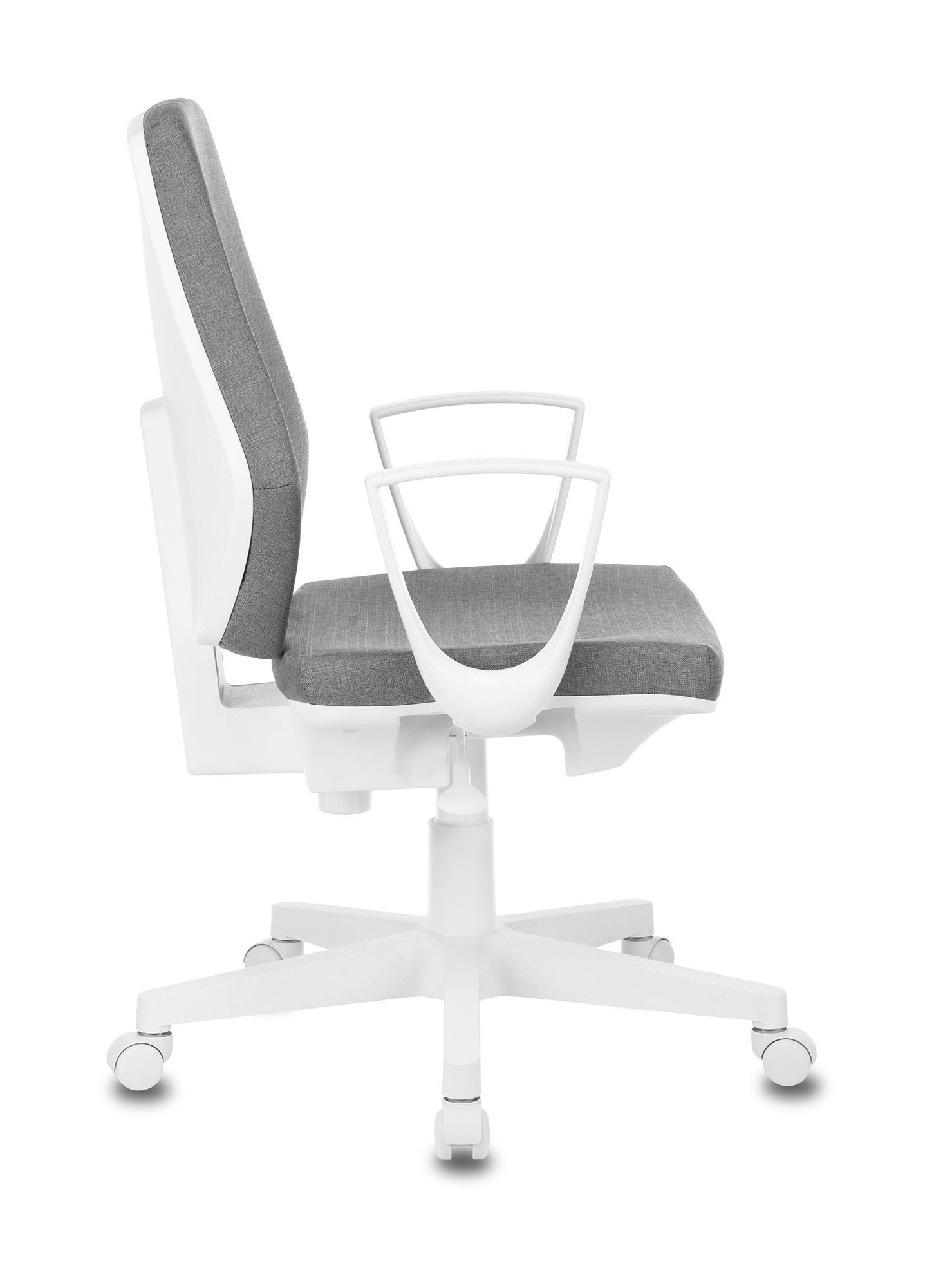 Офисное кресло Бюрократ 38-404 пластик белый/серый (CH-W545/GRAFIT)