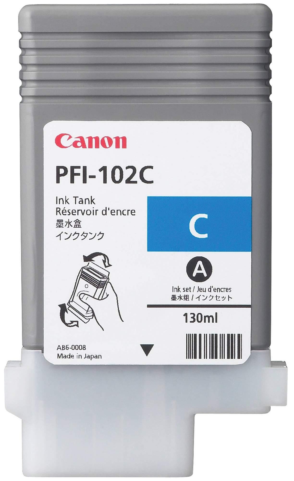 Картридж Canon PFI-102C голубой (0896B001)