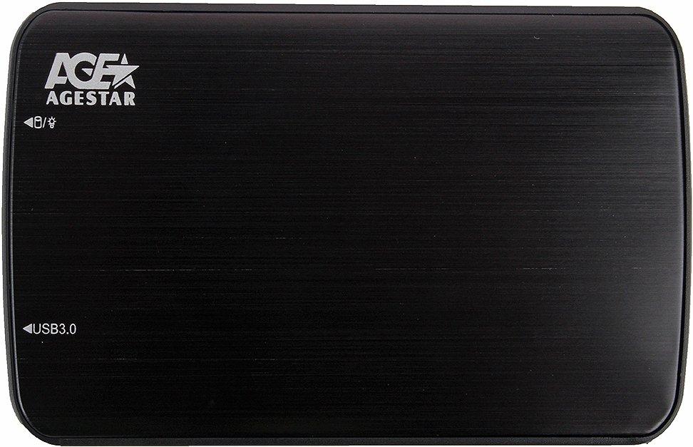 Бокс для накопителя AgeStar 3UB2A12 черный