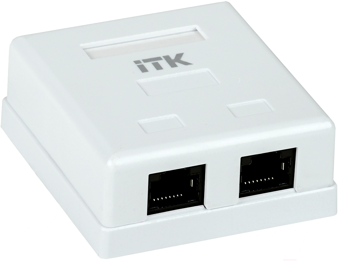 Розетка компьютерная ITK Generica белый (CS2-1C5EU-22-G)