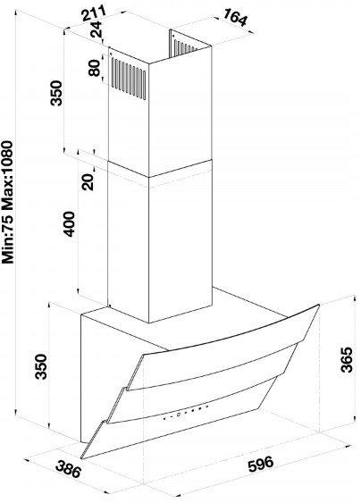 Кухонная вытяжка Beko HCA 62640 W
