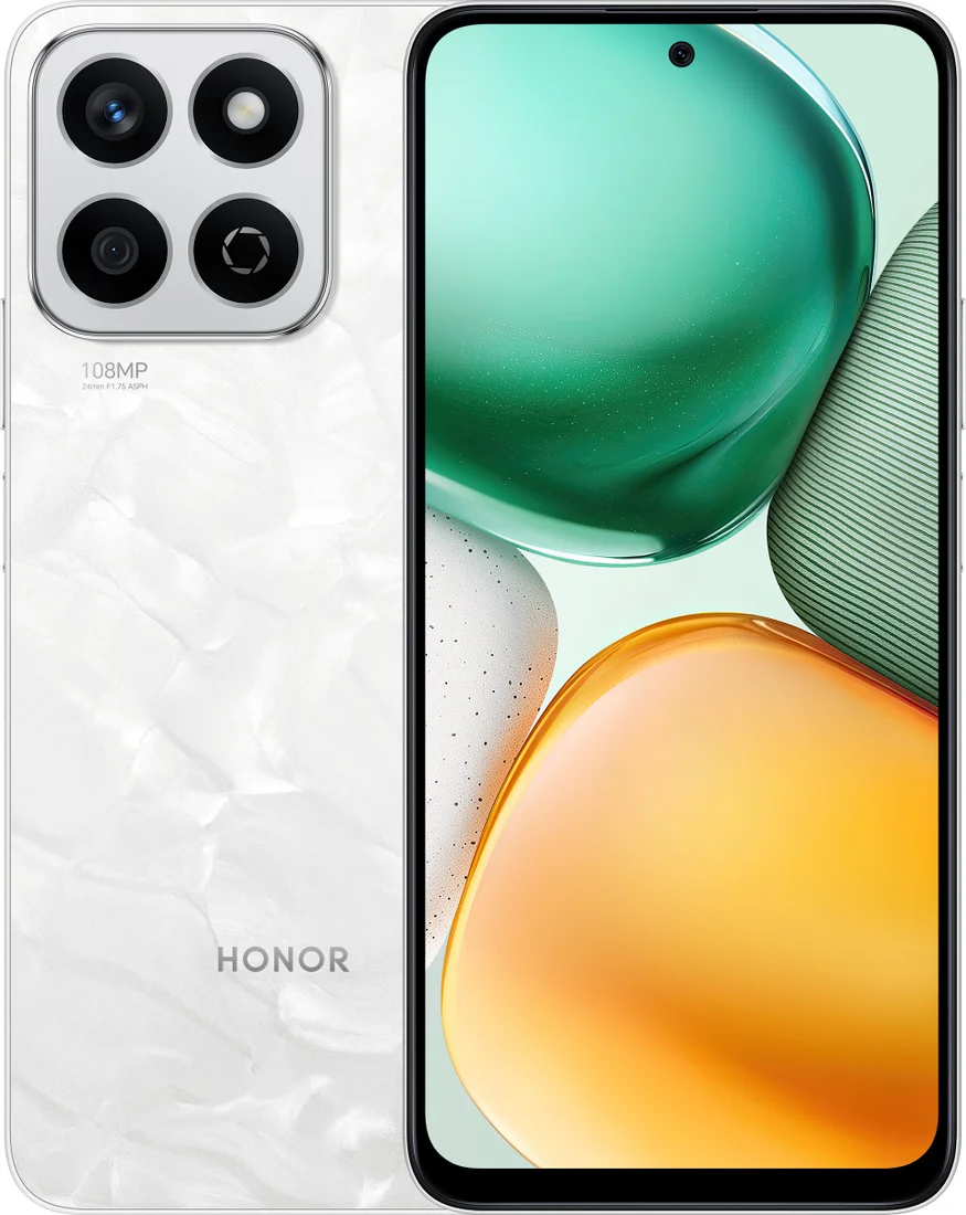 Смартфон Honor X7c 5G 8GB/256GB ALT-NX1 Moonlight White (5109BKBD)