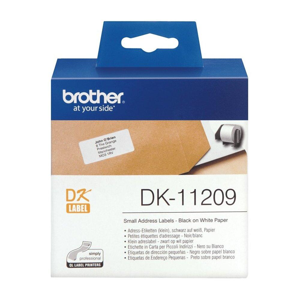 Наклейки адресные Brother DK11209