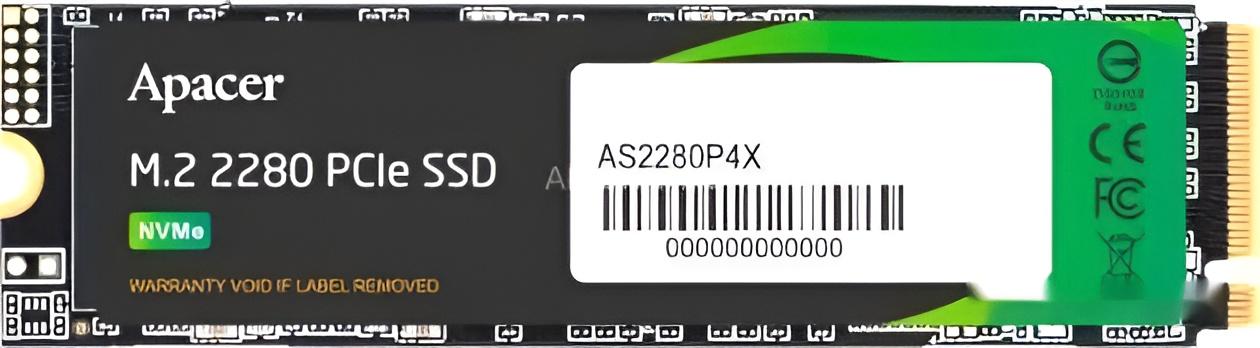 SSD диск Apacer AS2280P4X 1TB (AP1TBAS2280P4X-1)