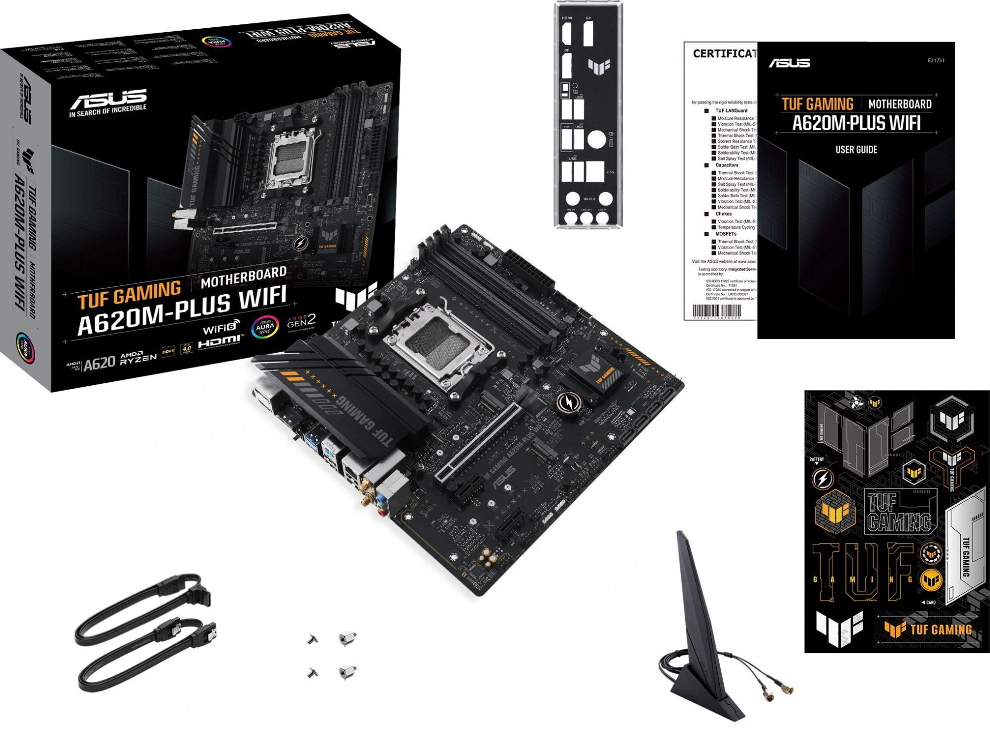 Материнская плата ASUS TUF Gaming A620M-Plus WiFi (90MB1F00-M0EAY0)