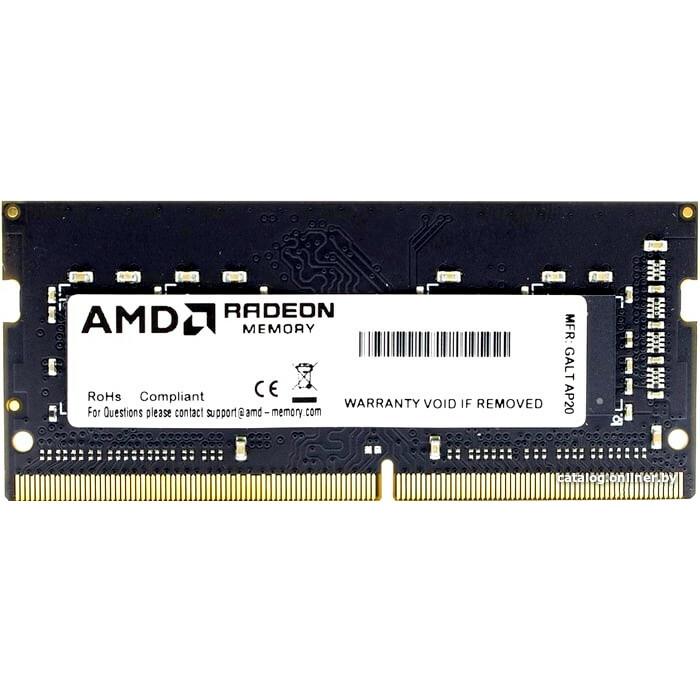 Оперативная память AMD Radeon R9 Gamers Series 16GB SODIMM PC4-26700 (R9416G3206S2S-UO)