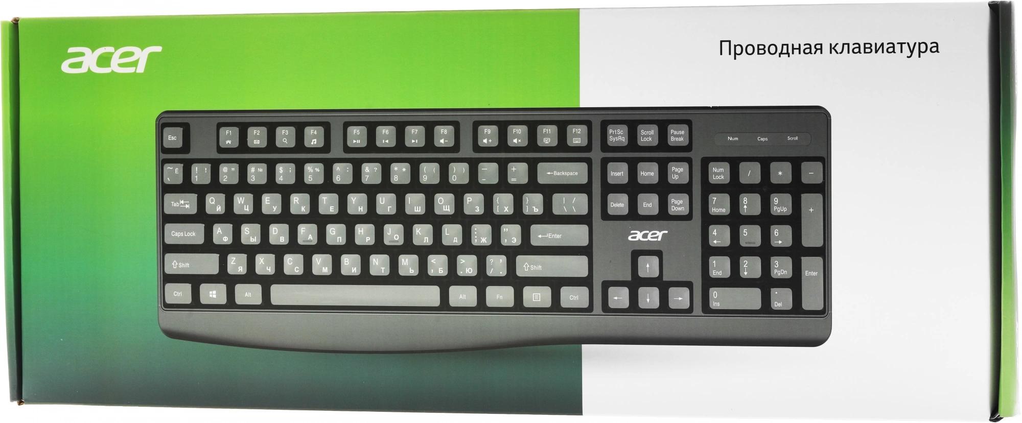 Клавиатура Acer OKW301 черный (ZL.KBDCC.01A)