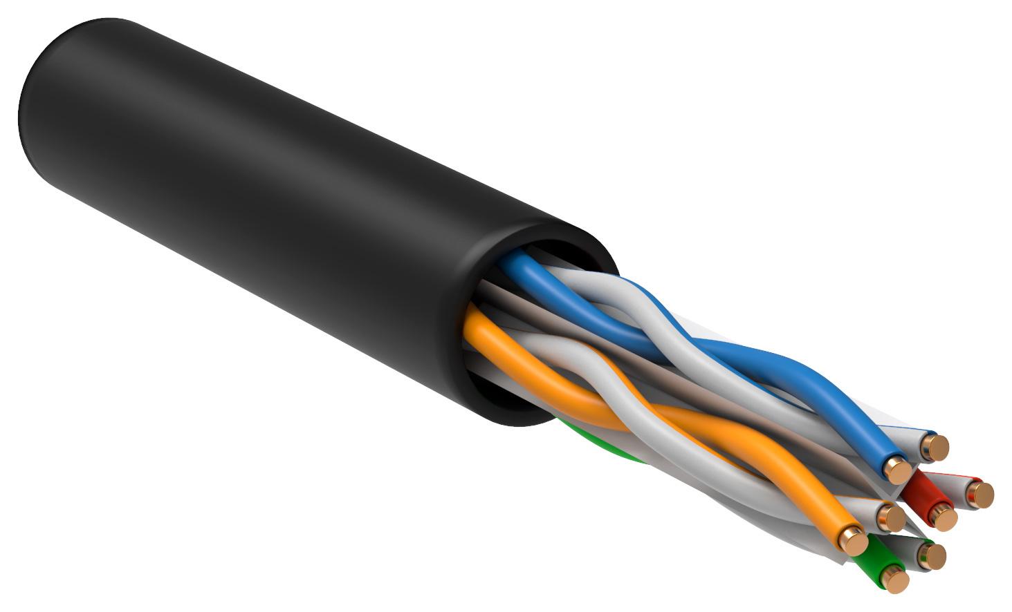 Кабель витая пара ITK LC3-C604-139 (305 м, черный)