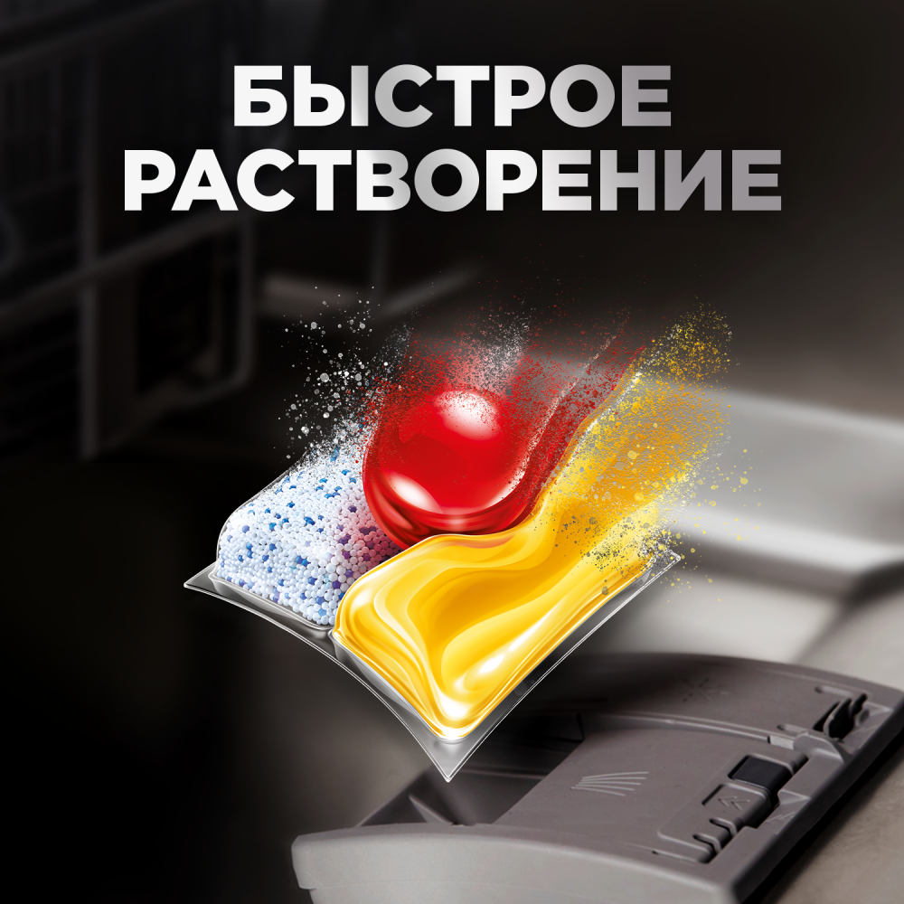 Капсулы для посудомоечных машин Finish Ultimate All in One Lemon 60шт