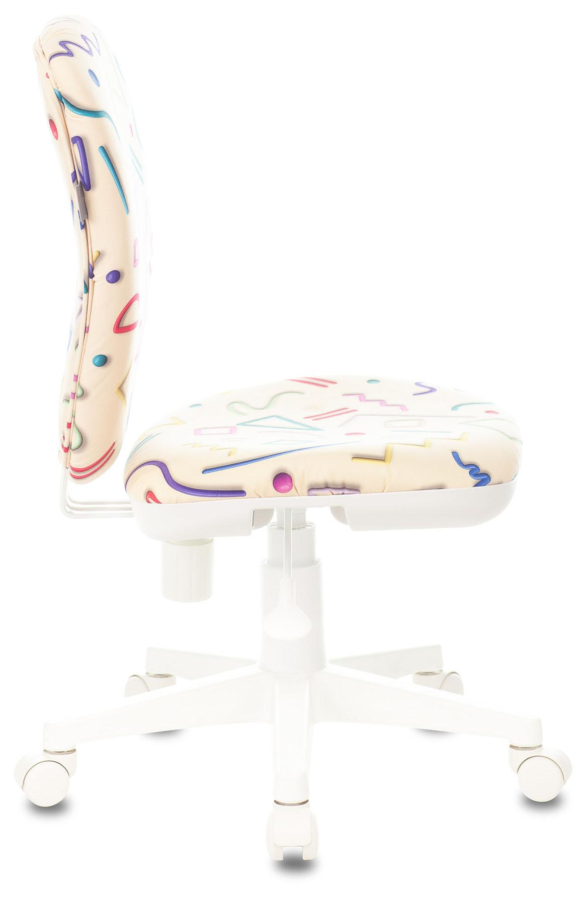 Кресло детское Бюрократ KD-W10/STICK-BEIGE песочный/белый