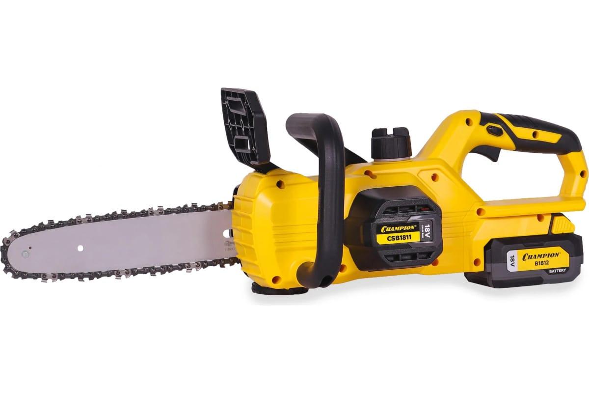 Электропила цепная Champion CSB1811 без АКБ и ЗУ