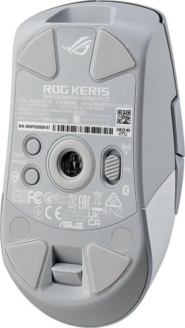 Мышь Asus ROG Keris Wireless AimPoint белый (90MP02V0-BMUA10)
