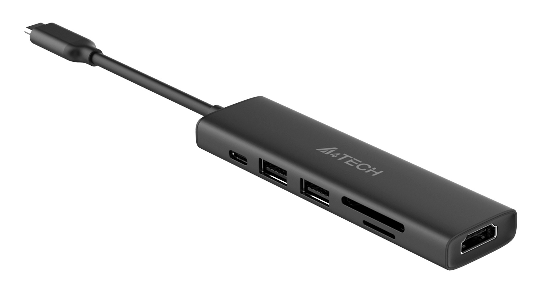 USB-хаб A4Tech DST-60C серый