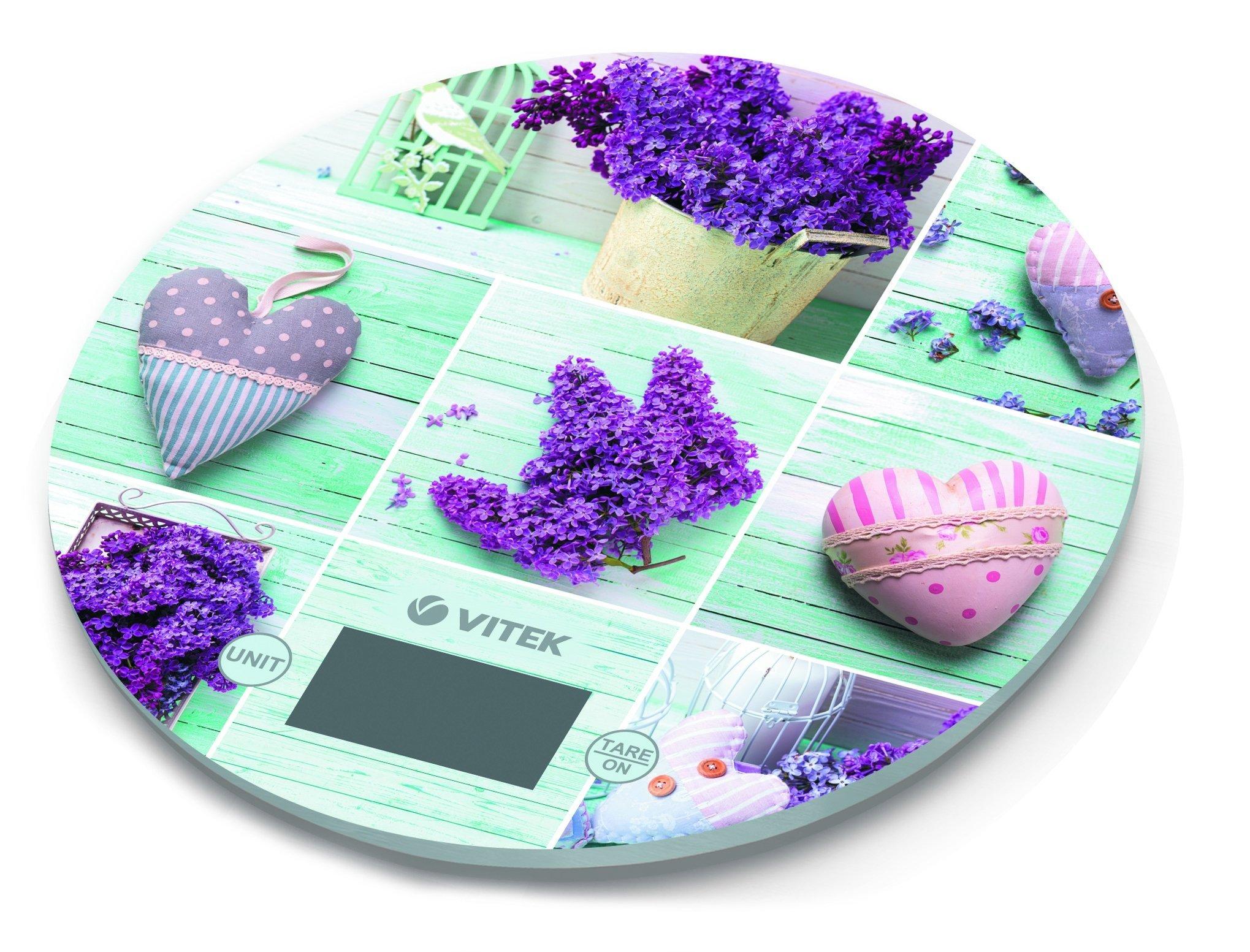 Кухонные весы Vitek VT-2426 Lilac/Illustration