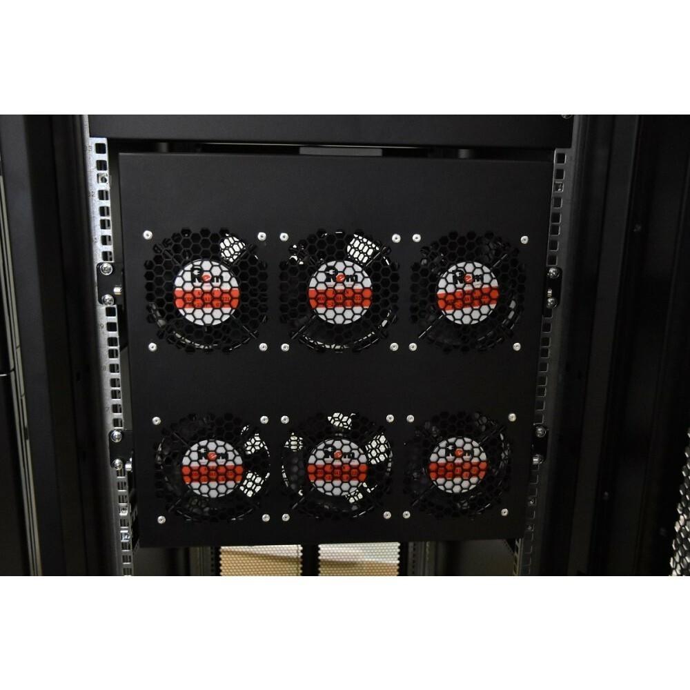 Модуль вентиляторный ЦМО R-FAN-6K-1U-9005 черный